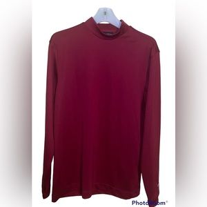 Nike Dry Fit Golf Ling Sleeve-Slight Turtle Neck